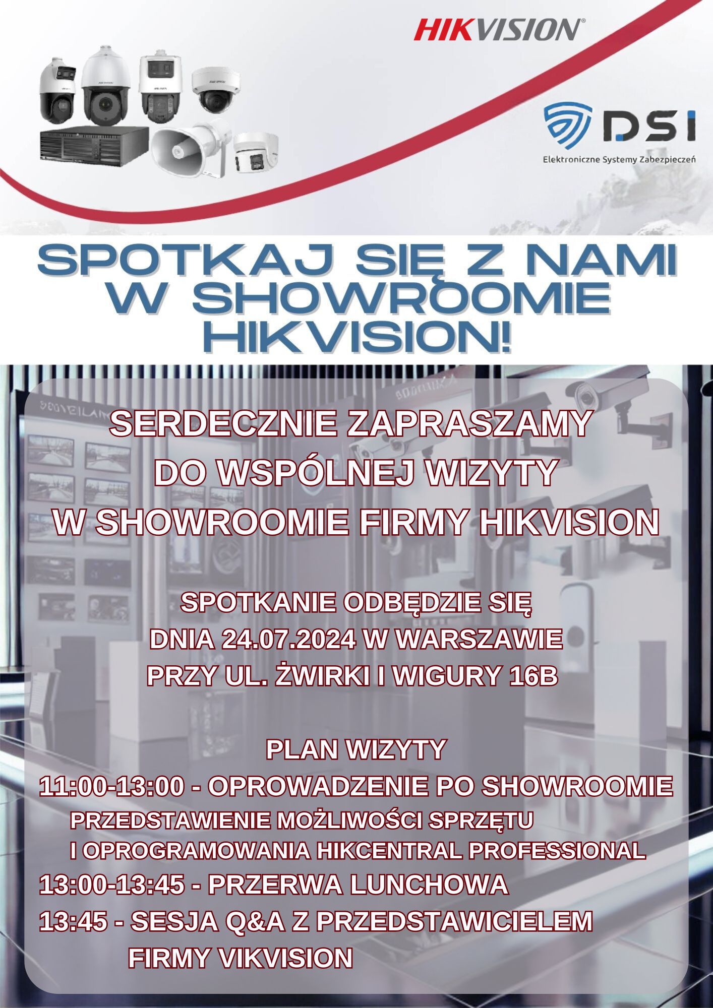 SZKOLENIE W SHOWROOMIE FIRMY HIKVISION